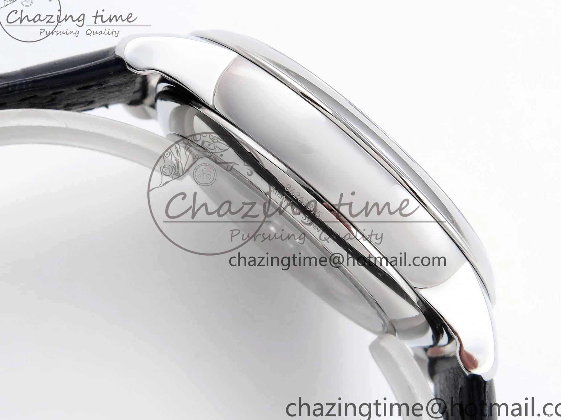 0413 Trendsetting De Ville Power Reserve SS MKF 1:1 Best Edition Blue Textured Dial on Black Leather Strap A 7742